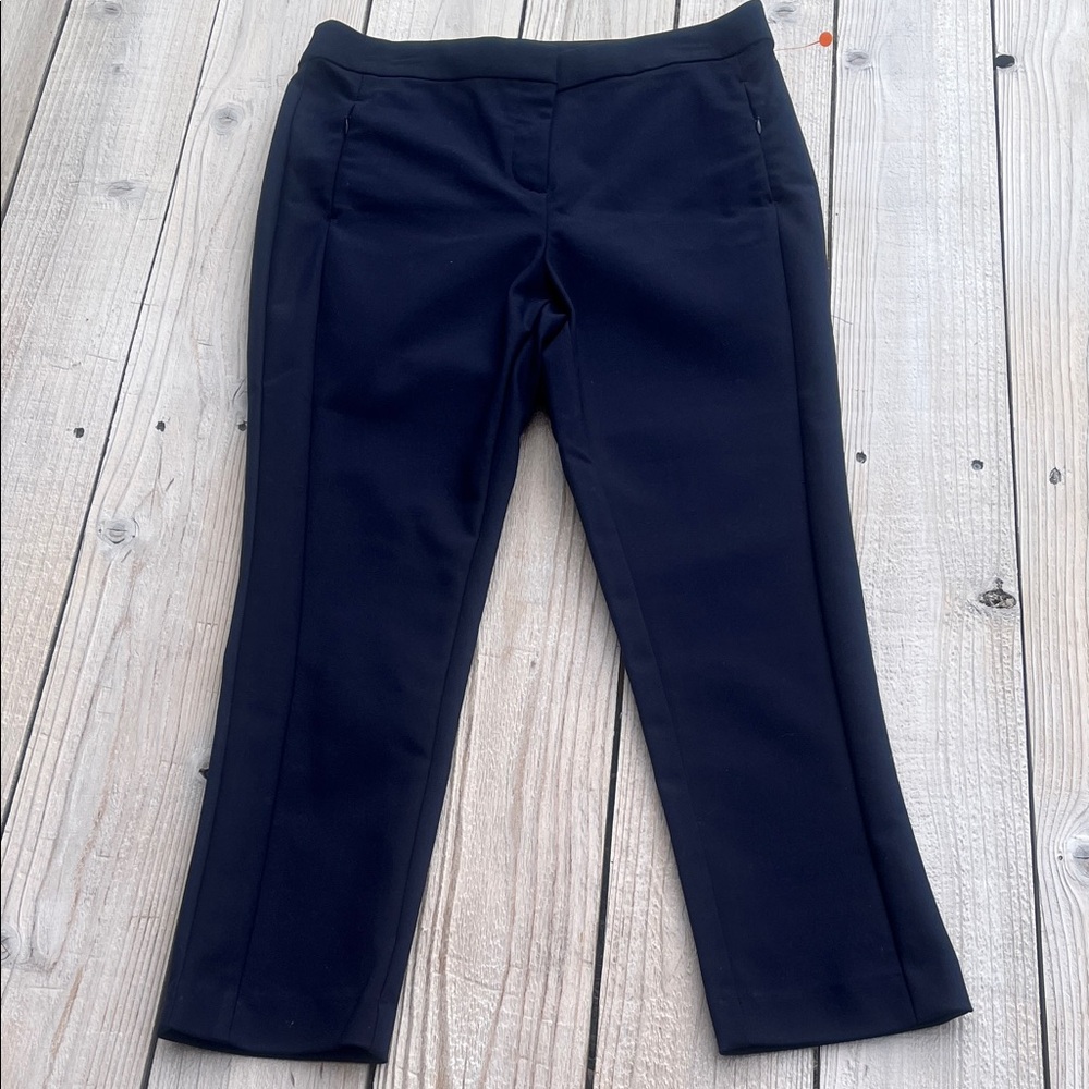 LOFT Navy Cropped Dress Pants